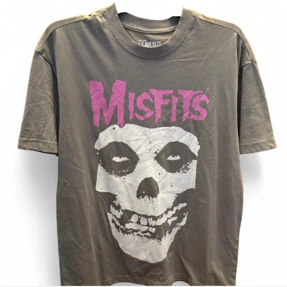 Gray and Pink Misfits Shirt Unisex - Crimson Ghost - Picture 3 of 3